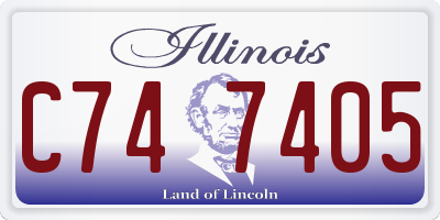 IL license plate C747405