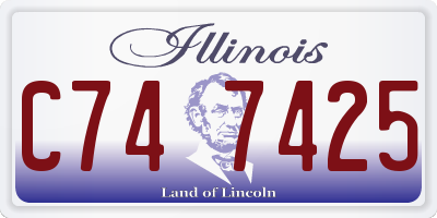IL license plate C747425