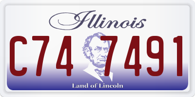 IL license plate C747491
