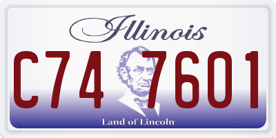 IL license plate C747601