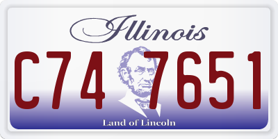 IL license plate C747651
