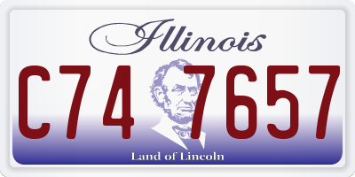 IL license plate C747657
