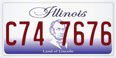 IL license plate C747676