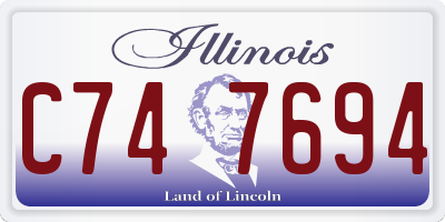 IL license plate C747694