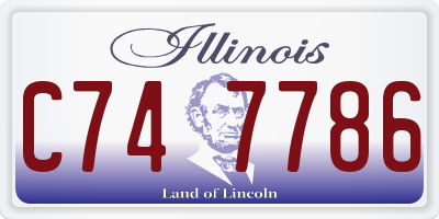 IL license plate C747786
