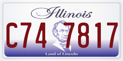 IL license plate C747817