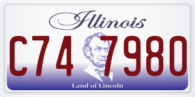 IL license plate C747980