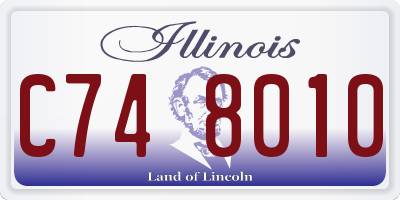 IL license plate C748010