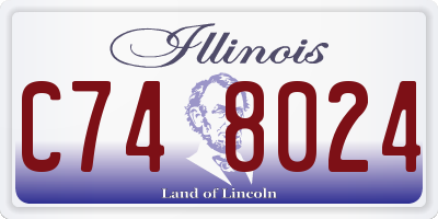 IL license plate C748024