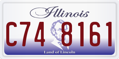 IL license plate C748161
