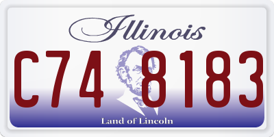 IL license plate C748183