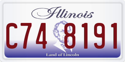 IL license plate C748191