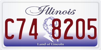 IL license plate C748205