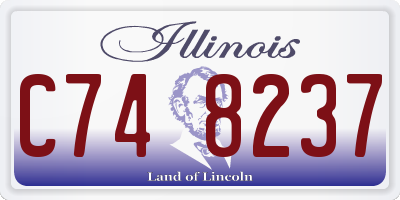 IL license plate C748237