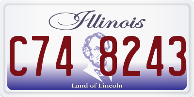 IL license plate C748243