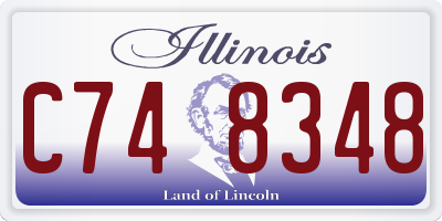 IL license plate C748348