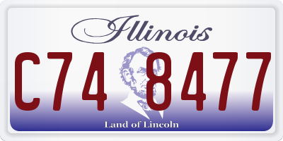 IL license plate C748477
