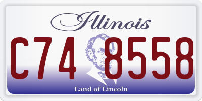 IL license plate C748558