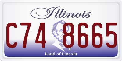 IL license plate C748665