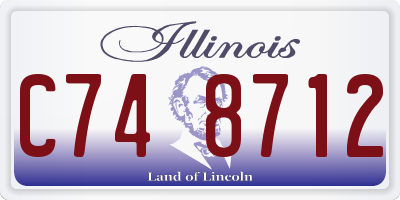 IL license plate C748712