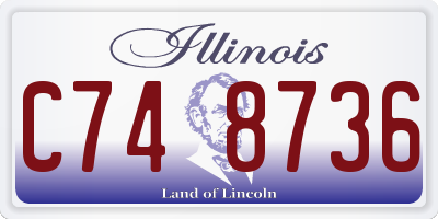 IL license plate C748736