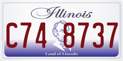 IL license plate C748737