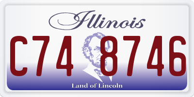 IL license plate C748746