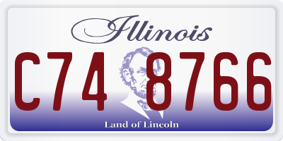 IL license plate C748766