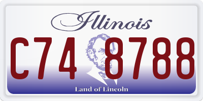 IL license plate C748788