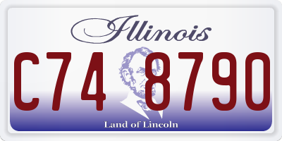 IL license plate C748790
