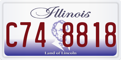 IL license plate C748818