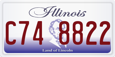 IL license plate C748822