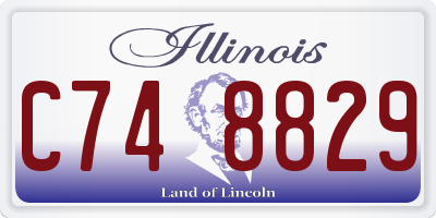 IL license plate C748829