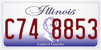 IL license plate C748853