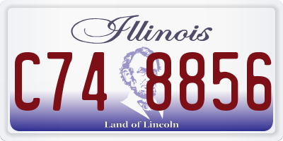 IL license plate C748856