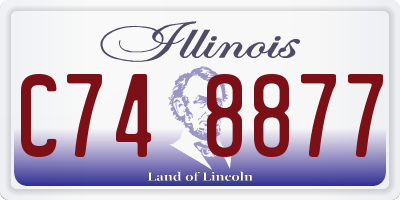 IL license plate C748877