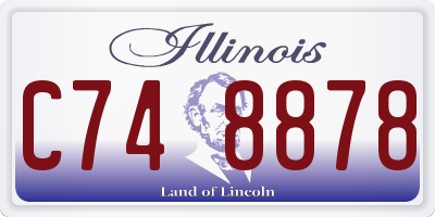 IL license plate C748878