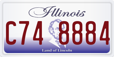 IL license plate C748884