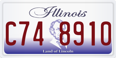 IL license plate C748910