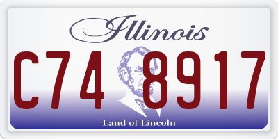 IL license plate C748917