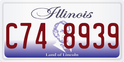 IL license plate C748939