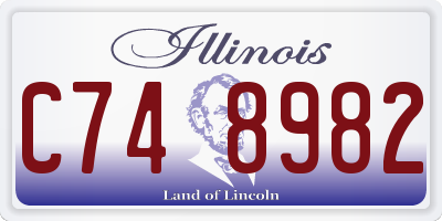 IL license plate C748982