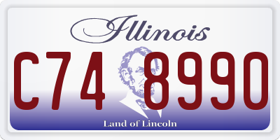 IL license plate C748990