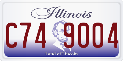 IL license plate C749004