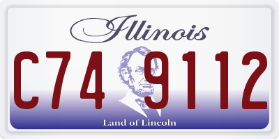IL license plate C749112