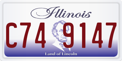 IL license plate C749147