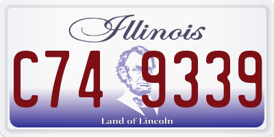 IL license plate C749339