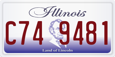 IL license plate C749481