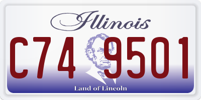 IL license plate C749501