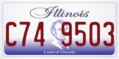 IL license plate C749503